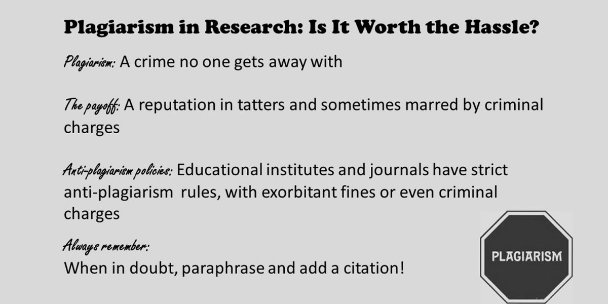 plagiarism in research paper